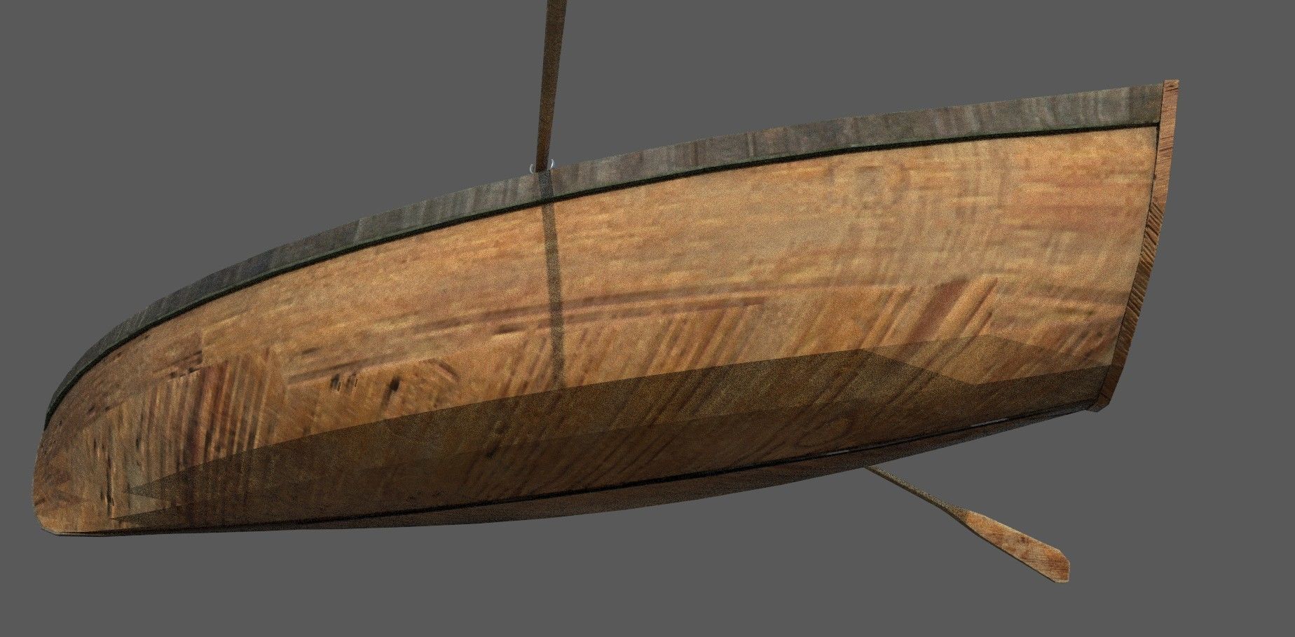 Wooden Boat Low-poly 3D model Low-poly 3D model_5