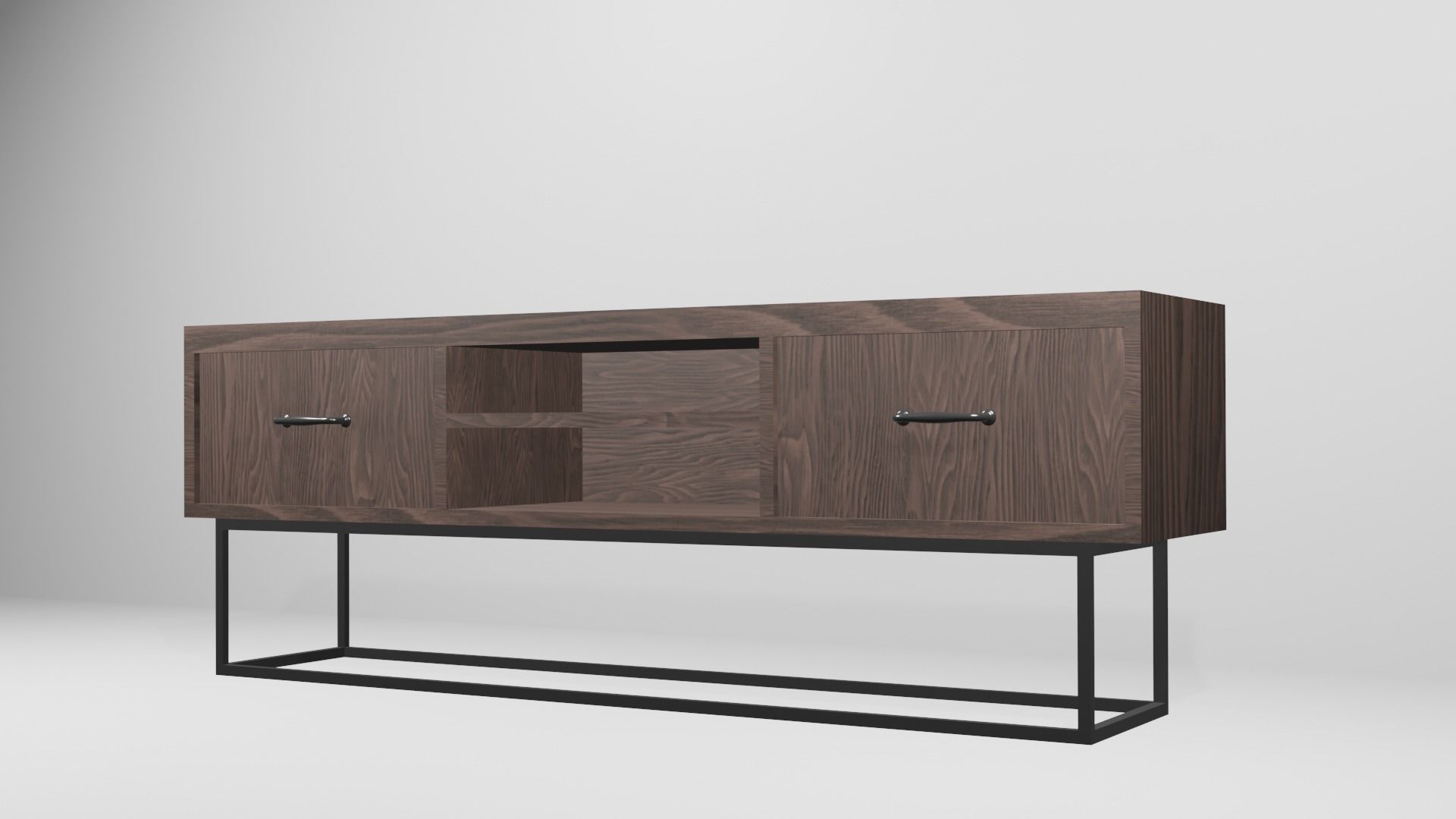 Living Tv stand 3D model_1