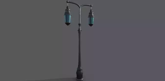 Victorian light-pole 3D model 