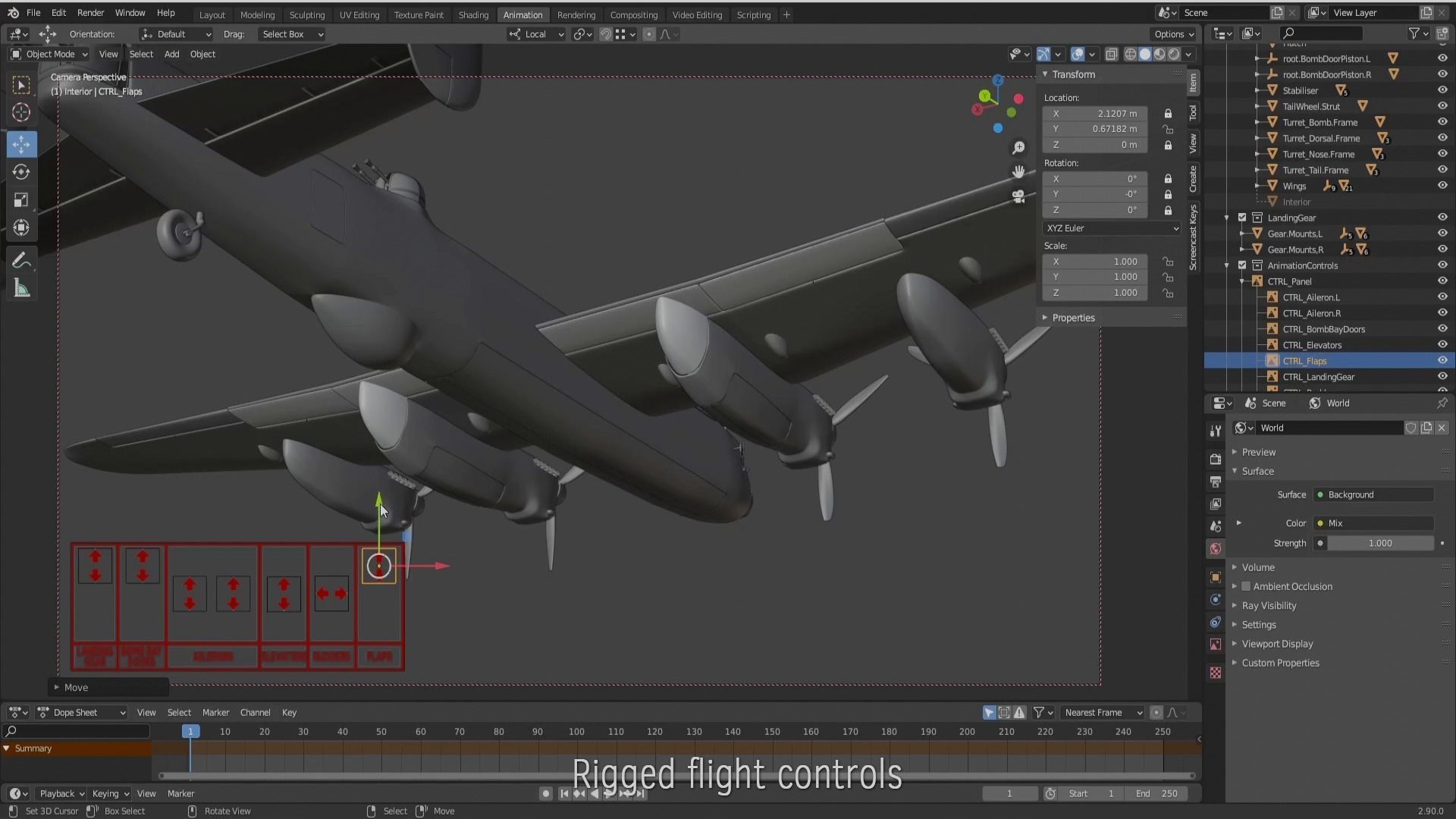 Avro Lancaster B mk1  3D model_17