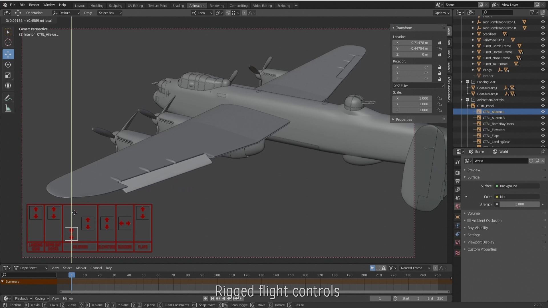 Avro Lancaster B mk1  3D model_10
