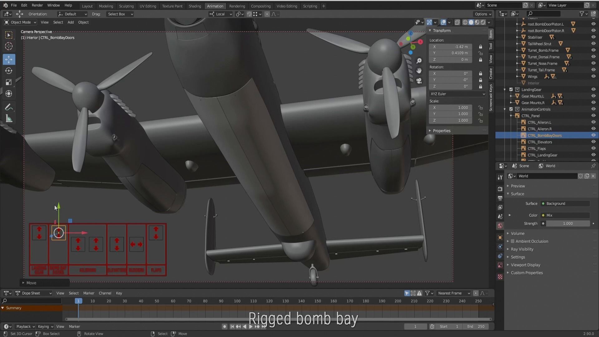 Avro Lancaster B mk1  3D model_7
