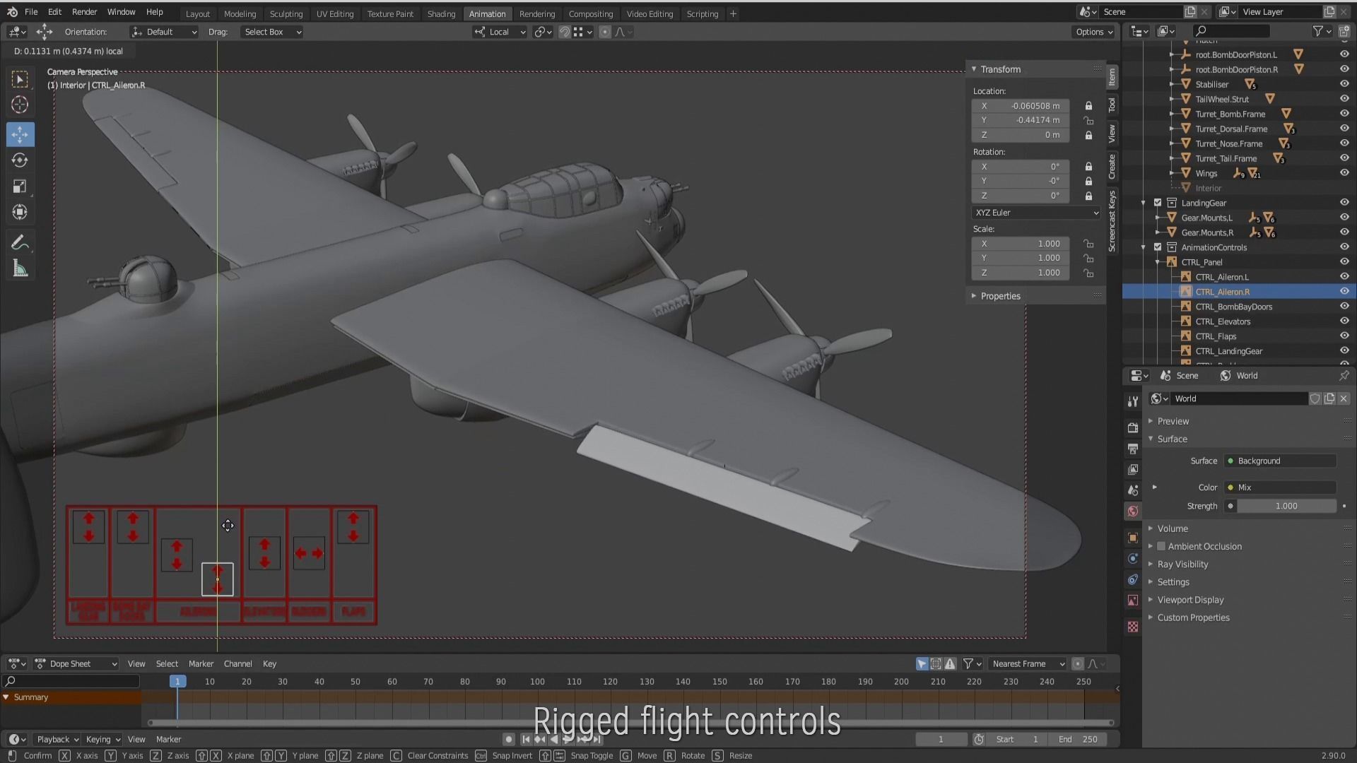 Avro Lancaster B mk1  3D model_12