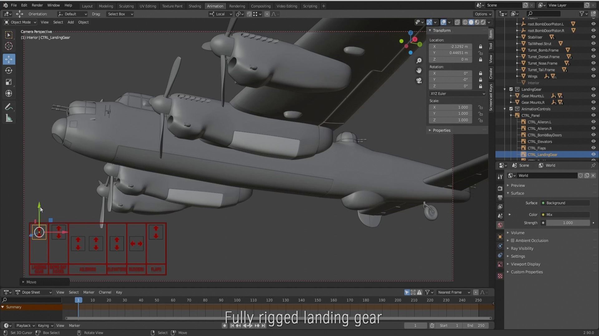 Avro Lancaster B mk1  3D model_5