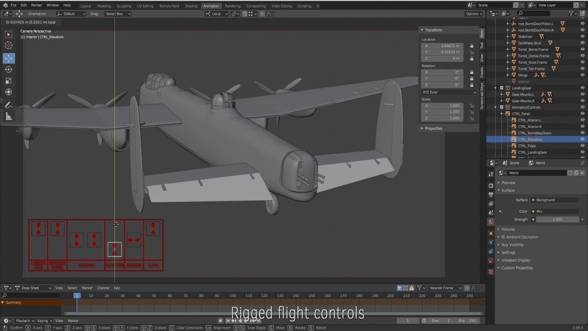 Avro Lancaster B mk1  3D model_14