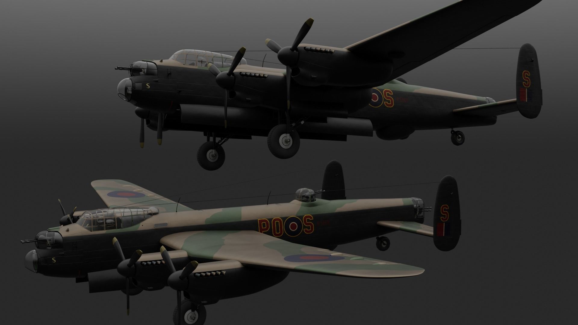Avro Lancaster B mk1  3D model_4