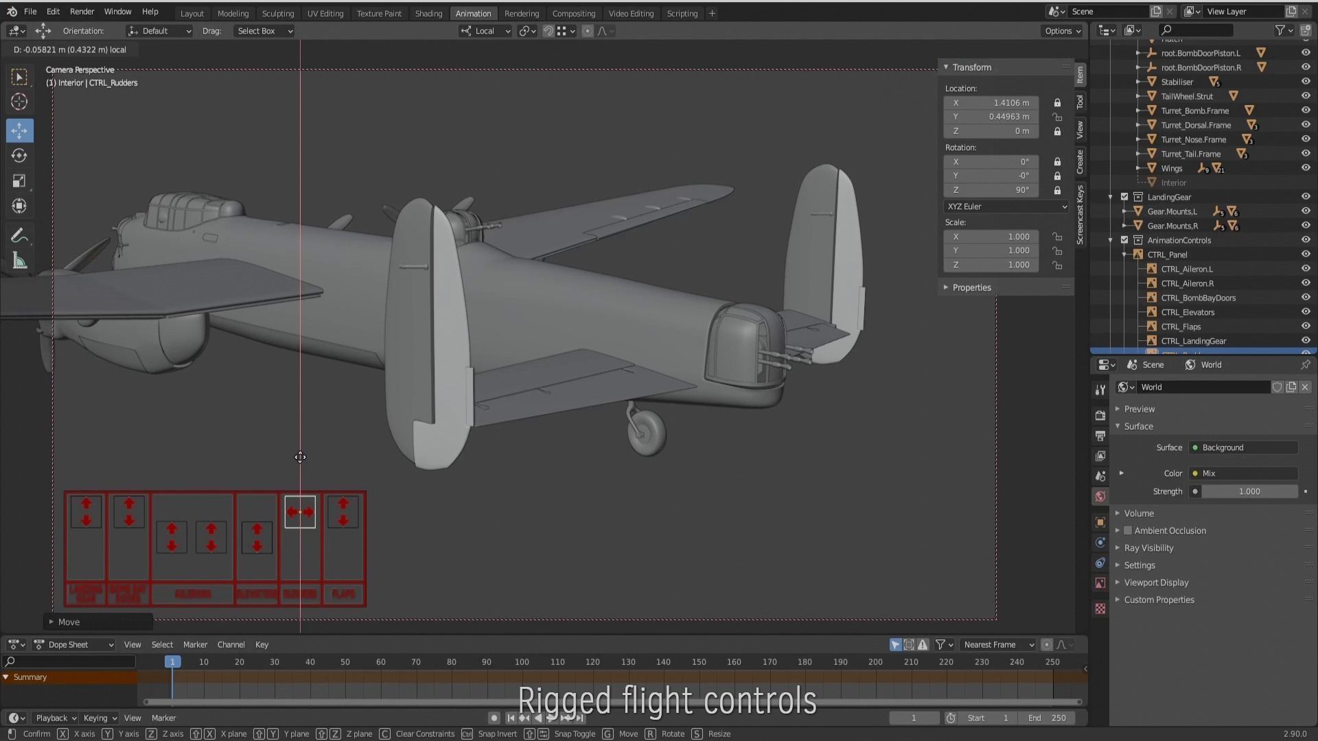 Avro Lancaster B mk1  3D model_15