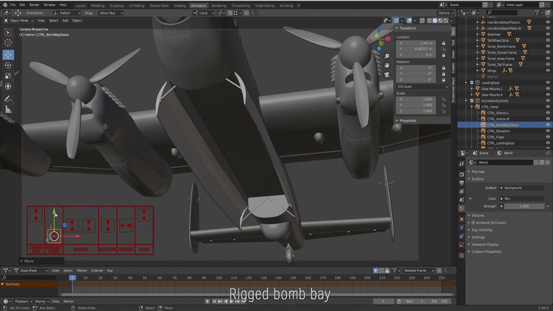 Avro Lancaster B mk1  3D model_8