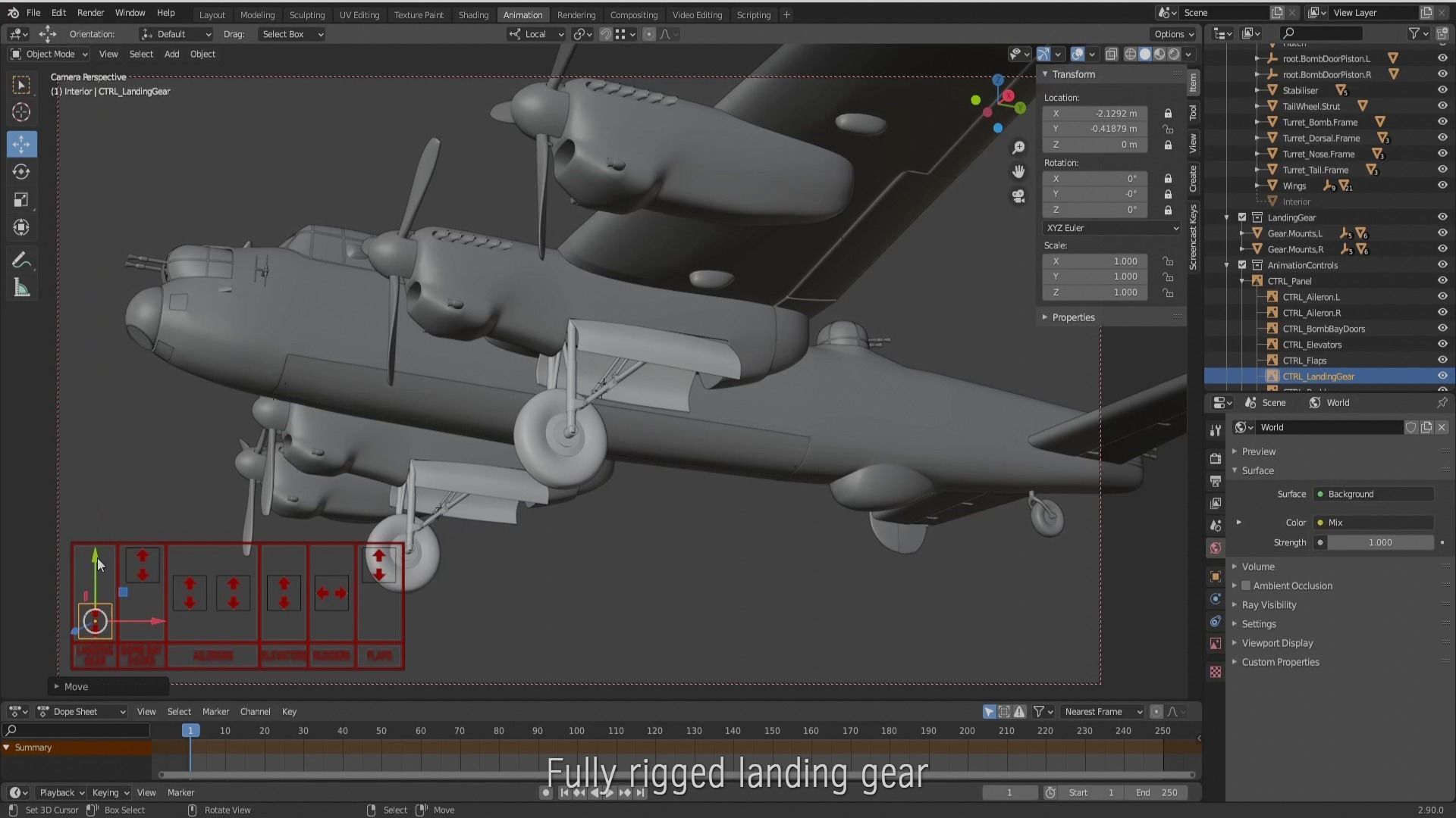 Avro Lancaster B mk1  3D model_6