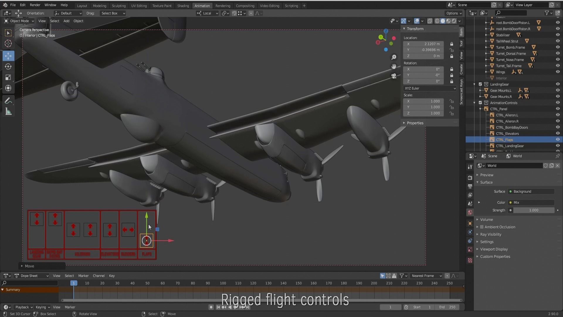 Avro Lancaster B mk1  3D model_18
