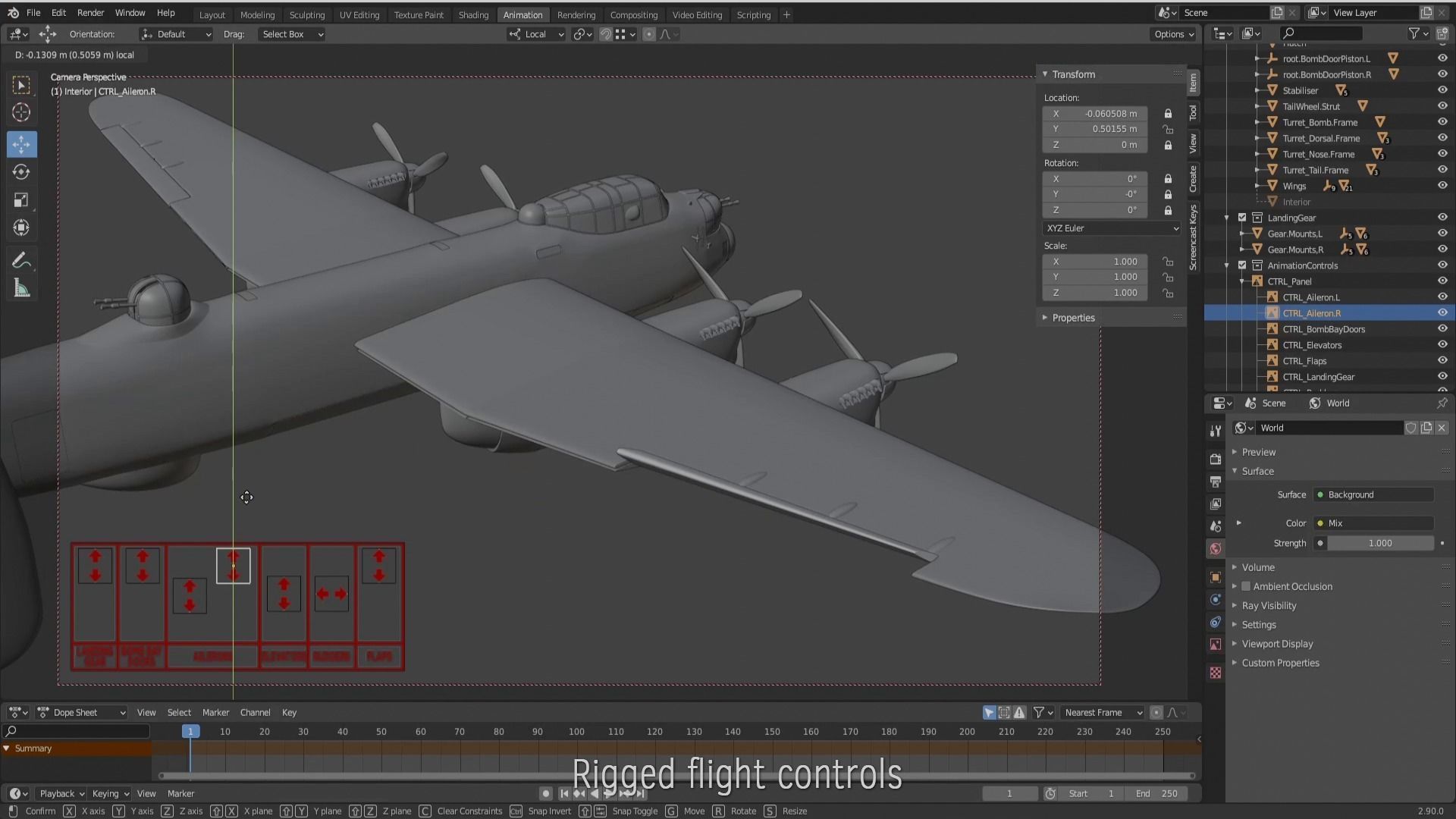 Avro Lancaster B mk1  3D model_11