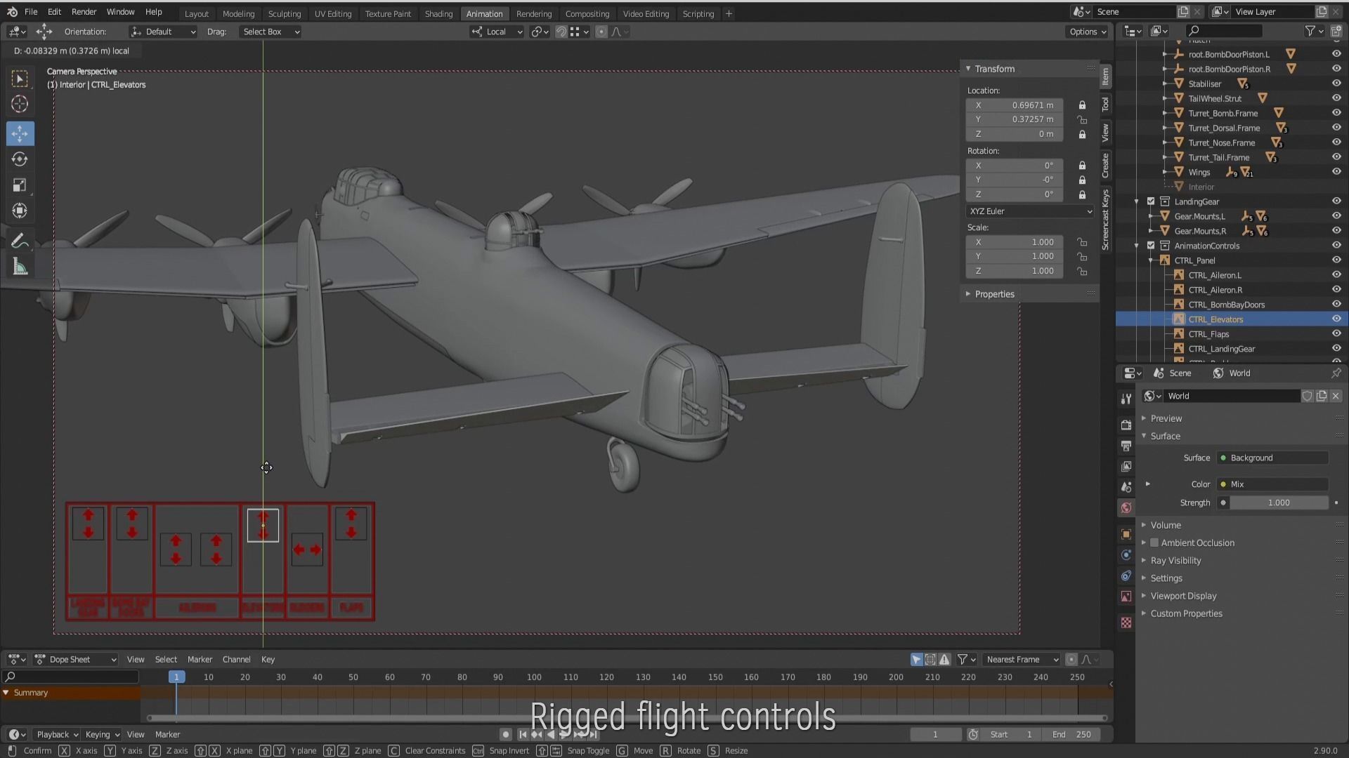 Avro Lancaster B mk1  3D model_13