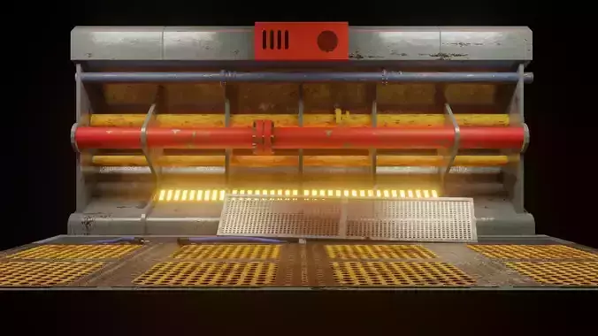 Pipes Indutria Low-poly 3D model