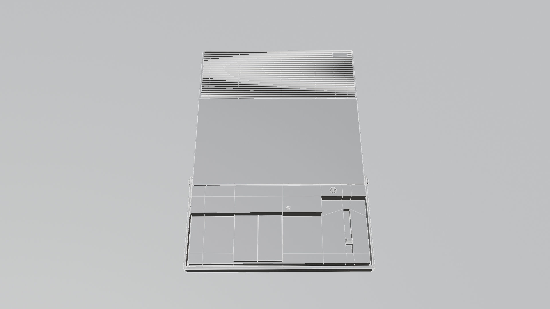 Cassette Recorder 3D model Low-poly 3D model_6