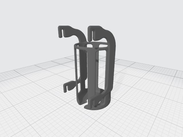 Pet Water Bottle Holder 3D print model_7