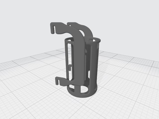 Pet Water Bottle Holder 3D print model_10
