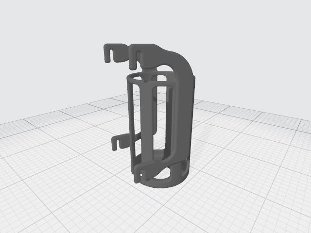 Pet Water Bottle Holder 3D print model_8