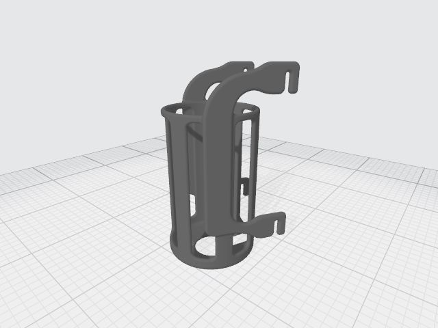 Pet Water Bottle Holder 3D print model_3