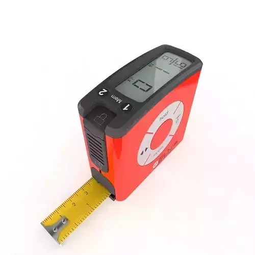 Digital Tape Meter  Original Rigged 3D model