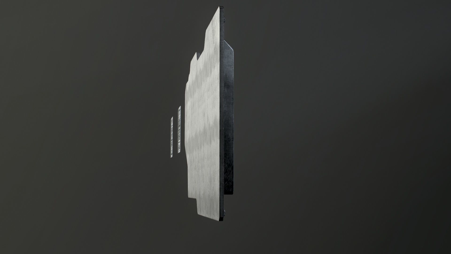 Sci-Fi Door electric lock keypad or Card reader Low-poly 3D model_53