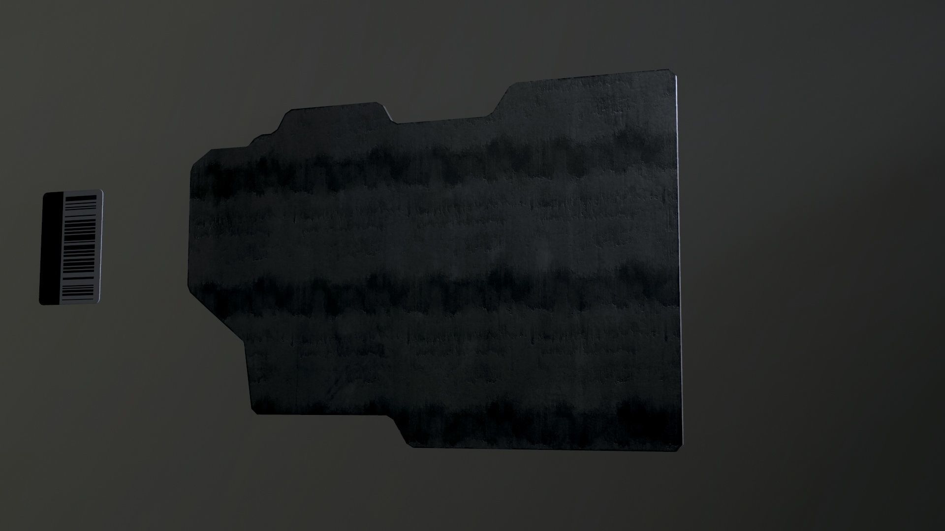 Sci-Fi Door electric lock keypad or Card reader Low-poly 3D model_58