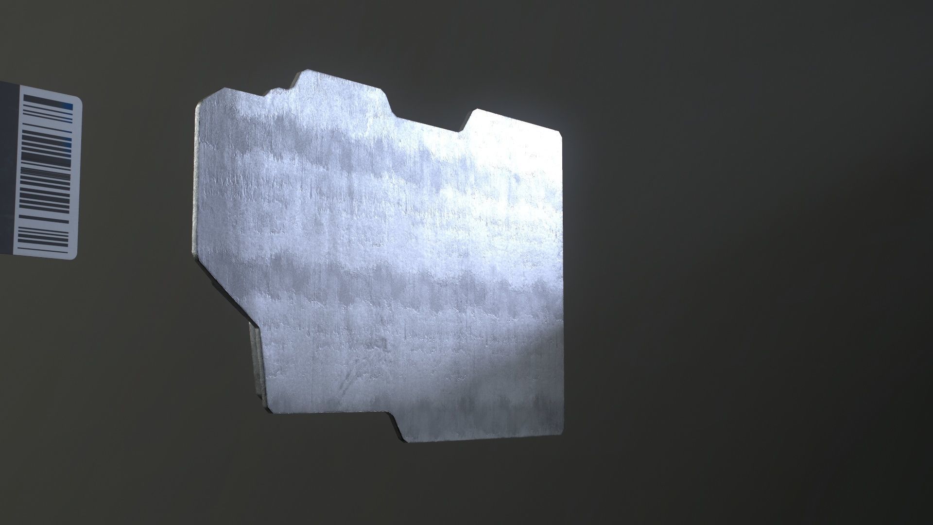 Sci-Fi Door electric lock keypad or Card reader Low-poly 3D model_36