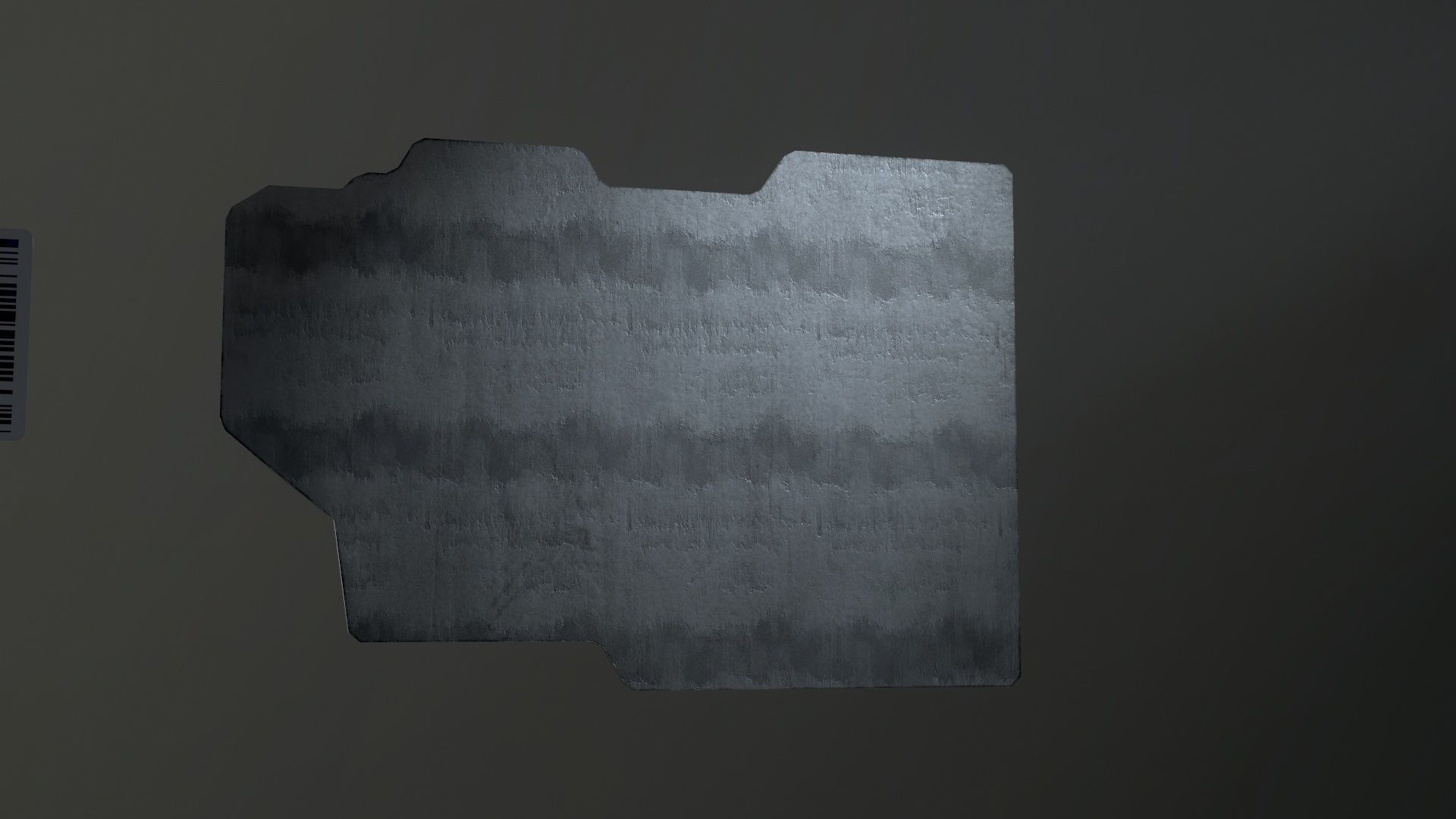 Sci-Fi Door electric lock keypad or Card reader Low-poly 3D model_42