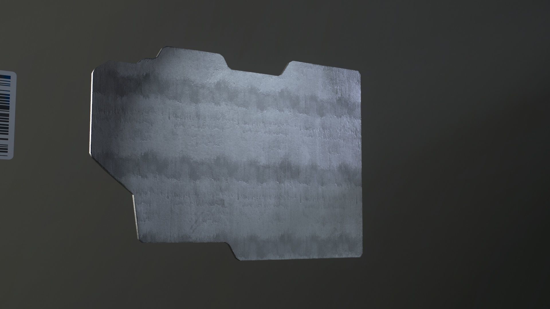 Sci-Fi Door electric lock keypad or Card reader Low-poly 3D model_62