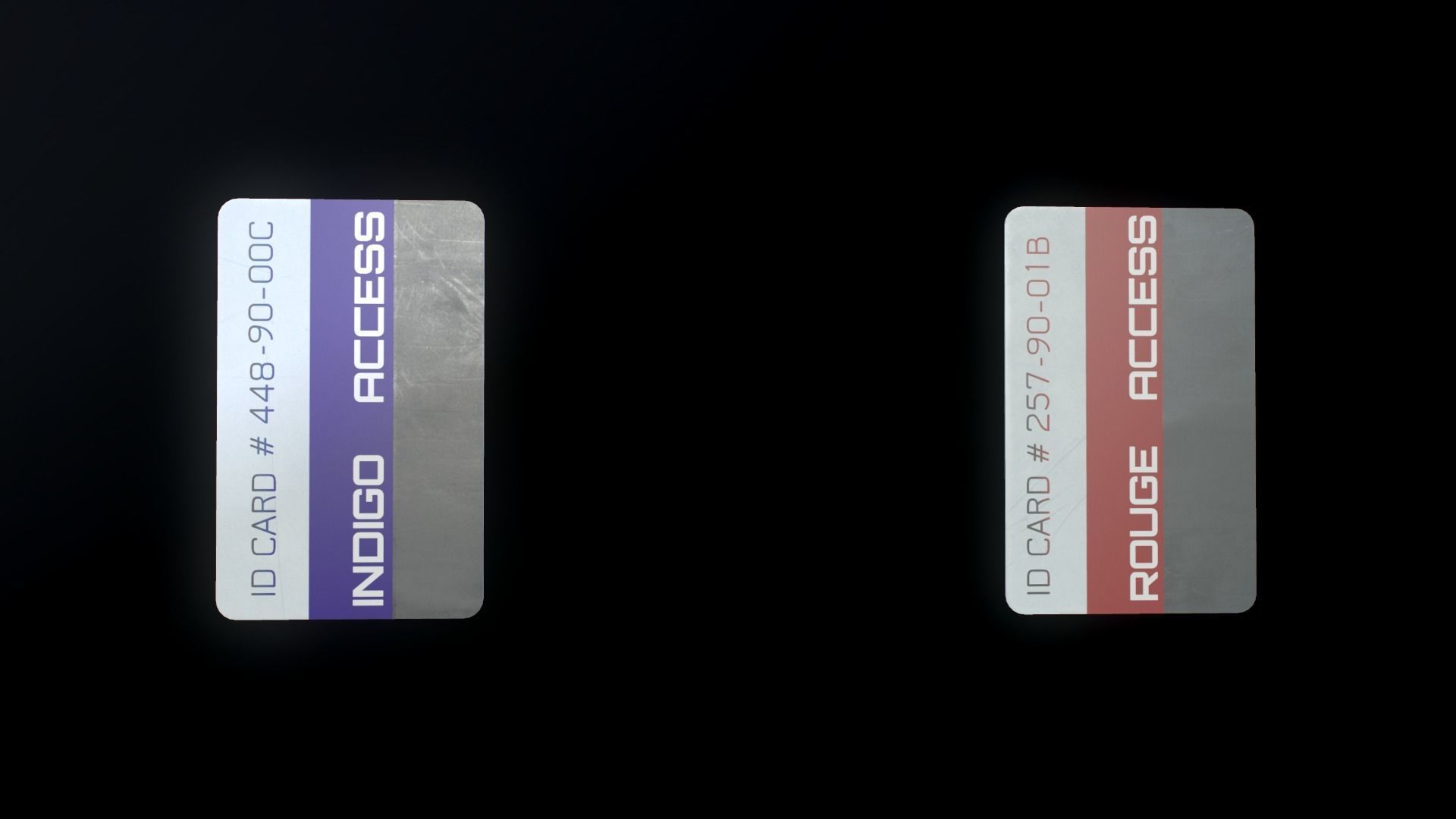 Sci-Fi Door electric lock keypad or Card reader Low-poly 3D model_7