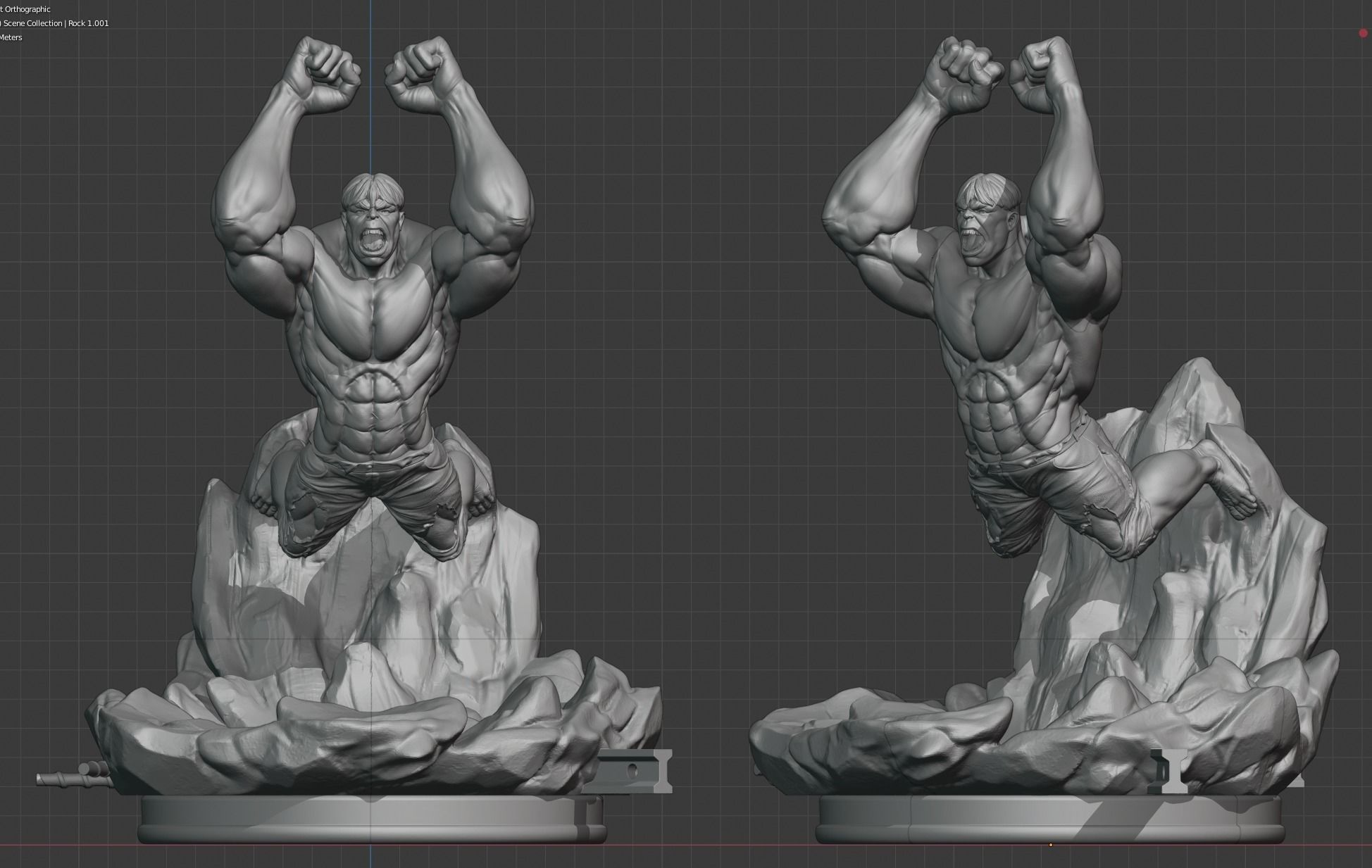 Hulk - 3d print ready 3D print model_5