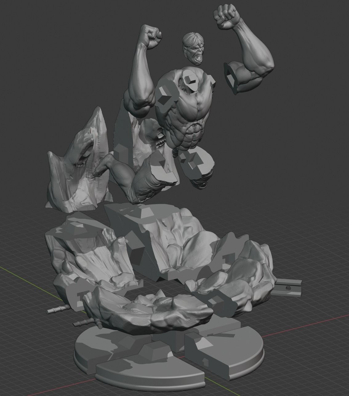 Hulk - 3d print ready 3D print model_2