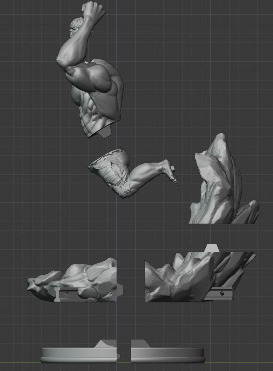 Hulk - 3d print ready 3D print model_4