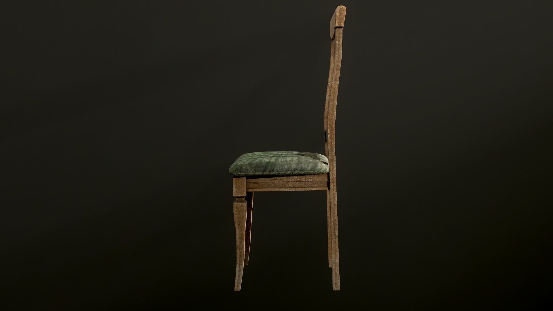 Old dirty Chair Low-poly 3D model_30