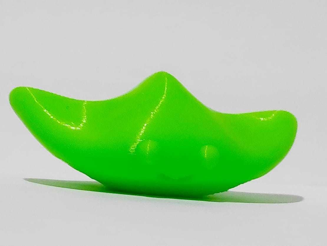 Stingray squishy toy - lime 3D print model_3