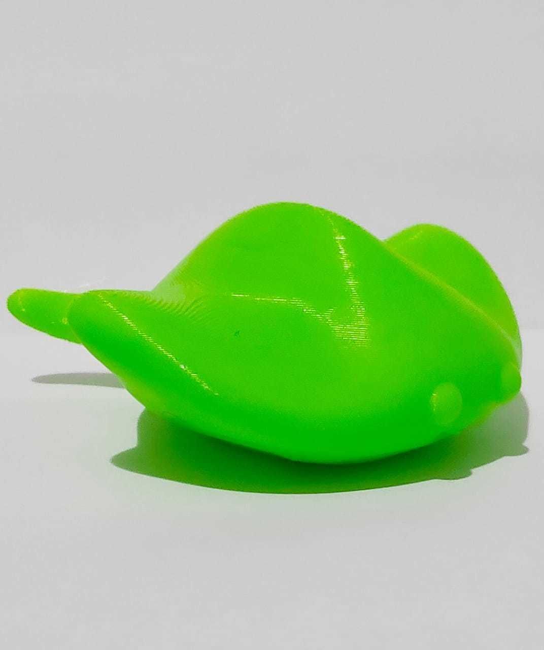 Stingray squishy toy - lime 3D print model_5