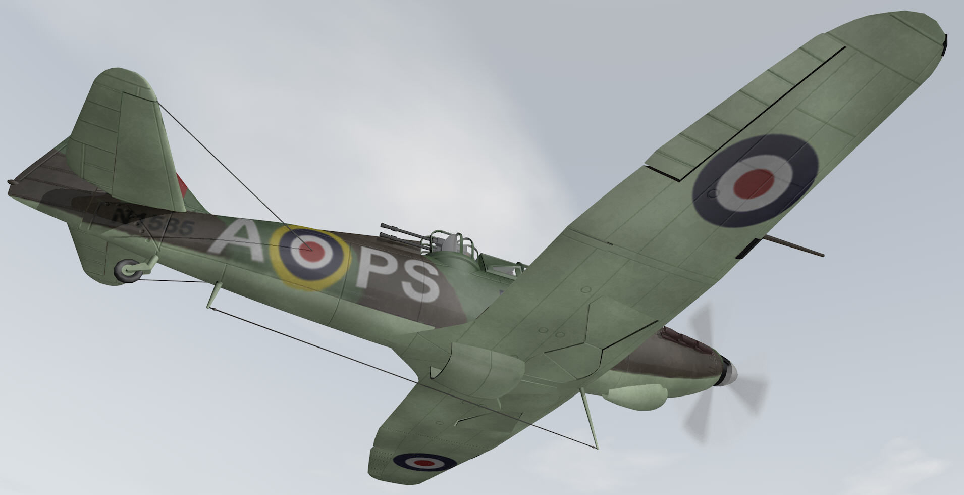 Boulton Paul Defiant Mk-2 3D model_3