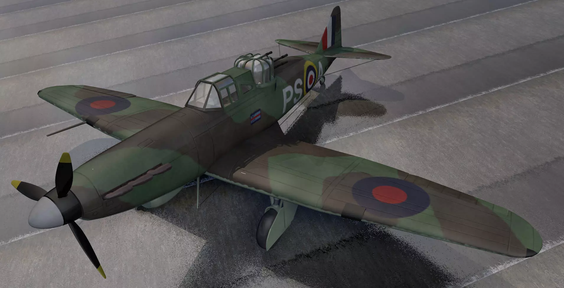 Boulton Paul Defiant Mk-2 3D model_0