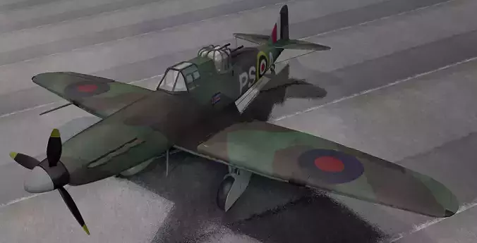 Boulton Paul Defiant Mk-2 3D model