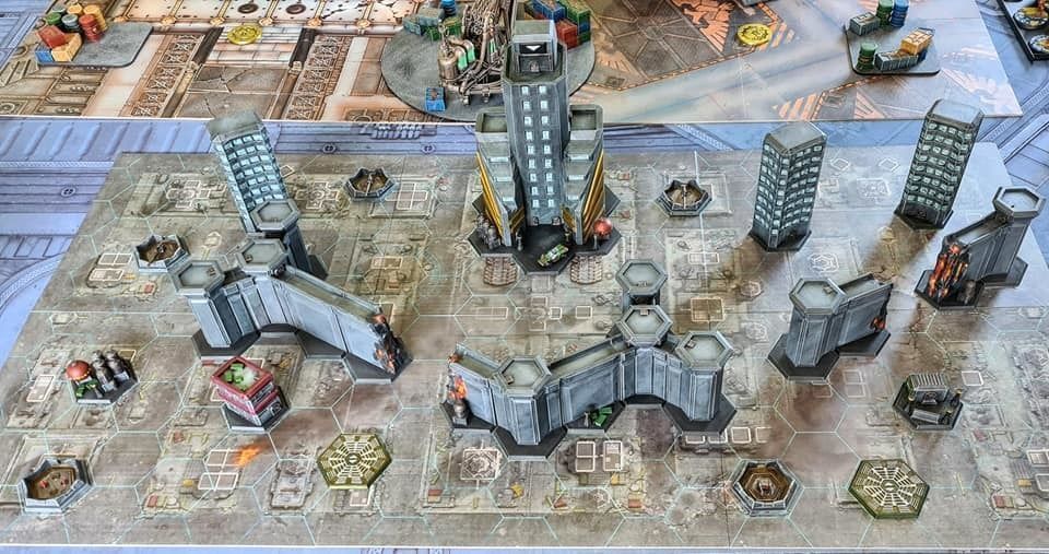 8mm Hex Terrain - Sci fi Human City 3D print model_1