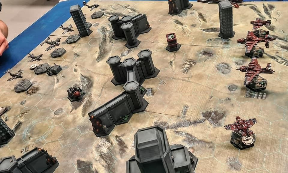 8mm Hex Terrain - Sci fi Human City 3D print model_5