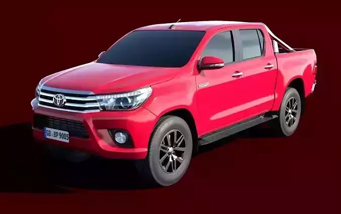 Toyota Hilux Double Cab 2016 lowpoly