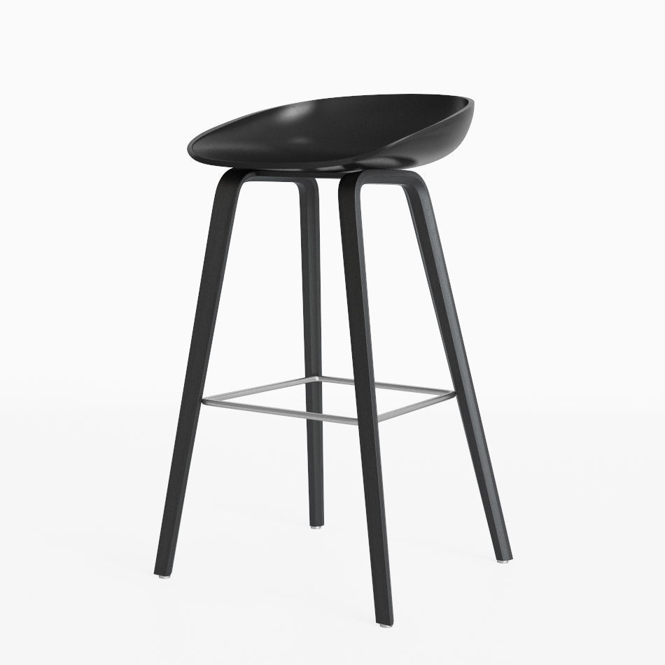 Hay Aas 32 Barstool 3D model_1