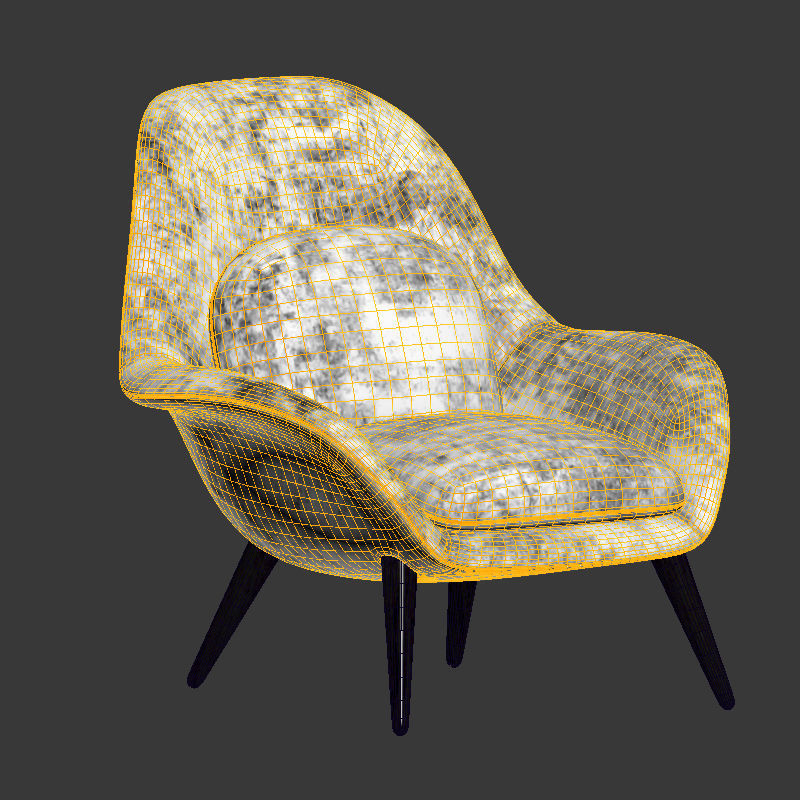 Swoon Lounge Fredericia Furniture 3D model_3