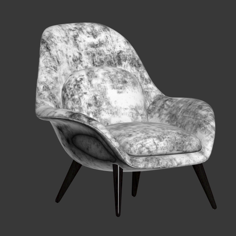 Swoon Lounge Fredericia Furniture 3D model_4