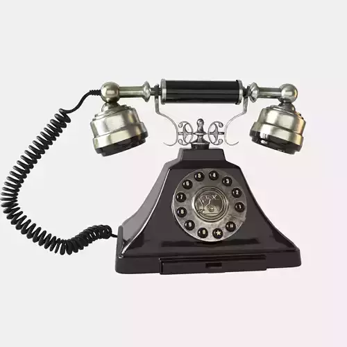 Old Fashioned 1930s Vintage Phone 3D model