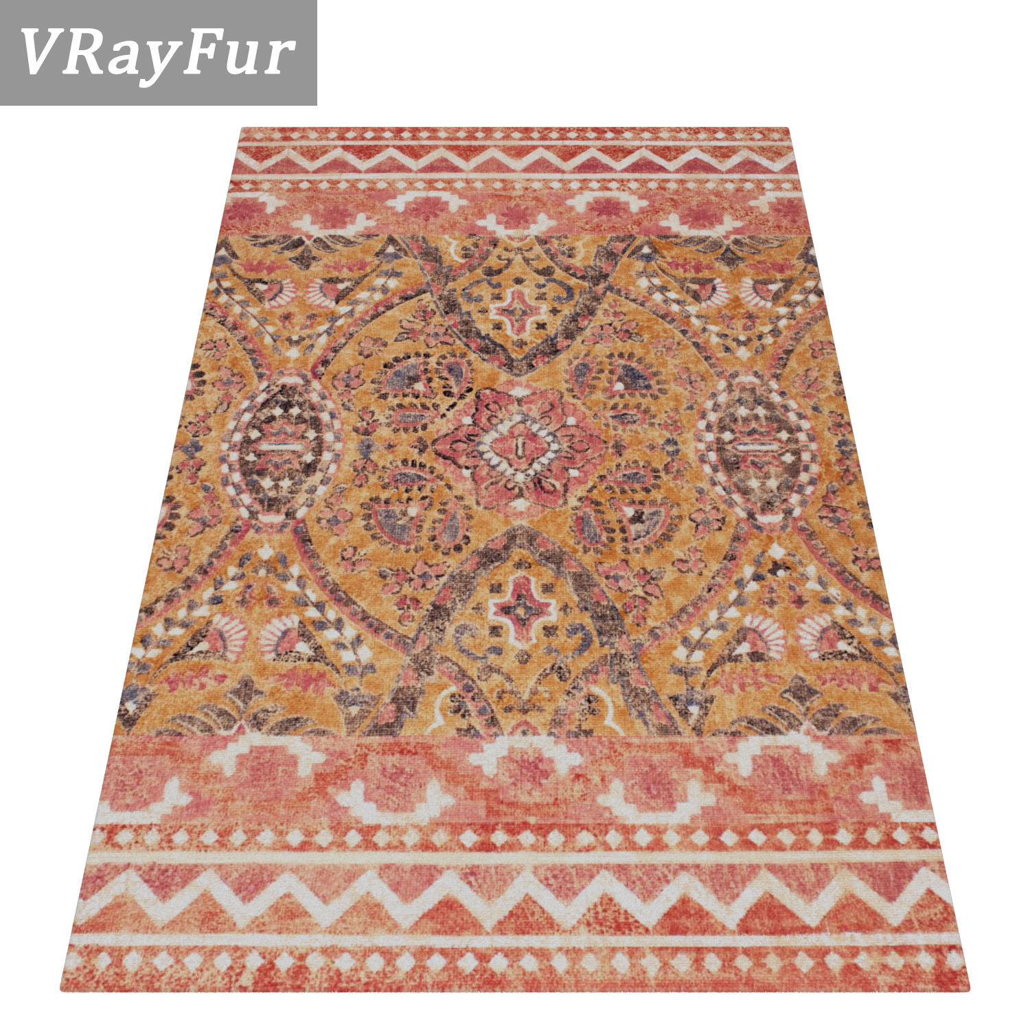 Rug Set 1649 3D model_2