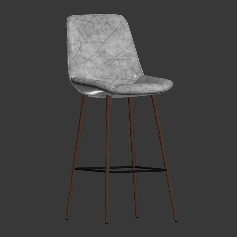 Loft Design Bar Stool Model 4034 3D model_1