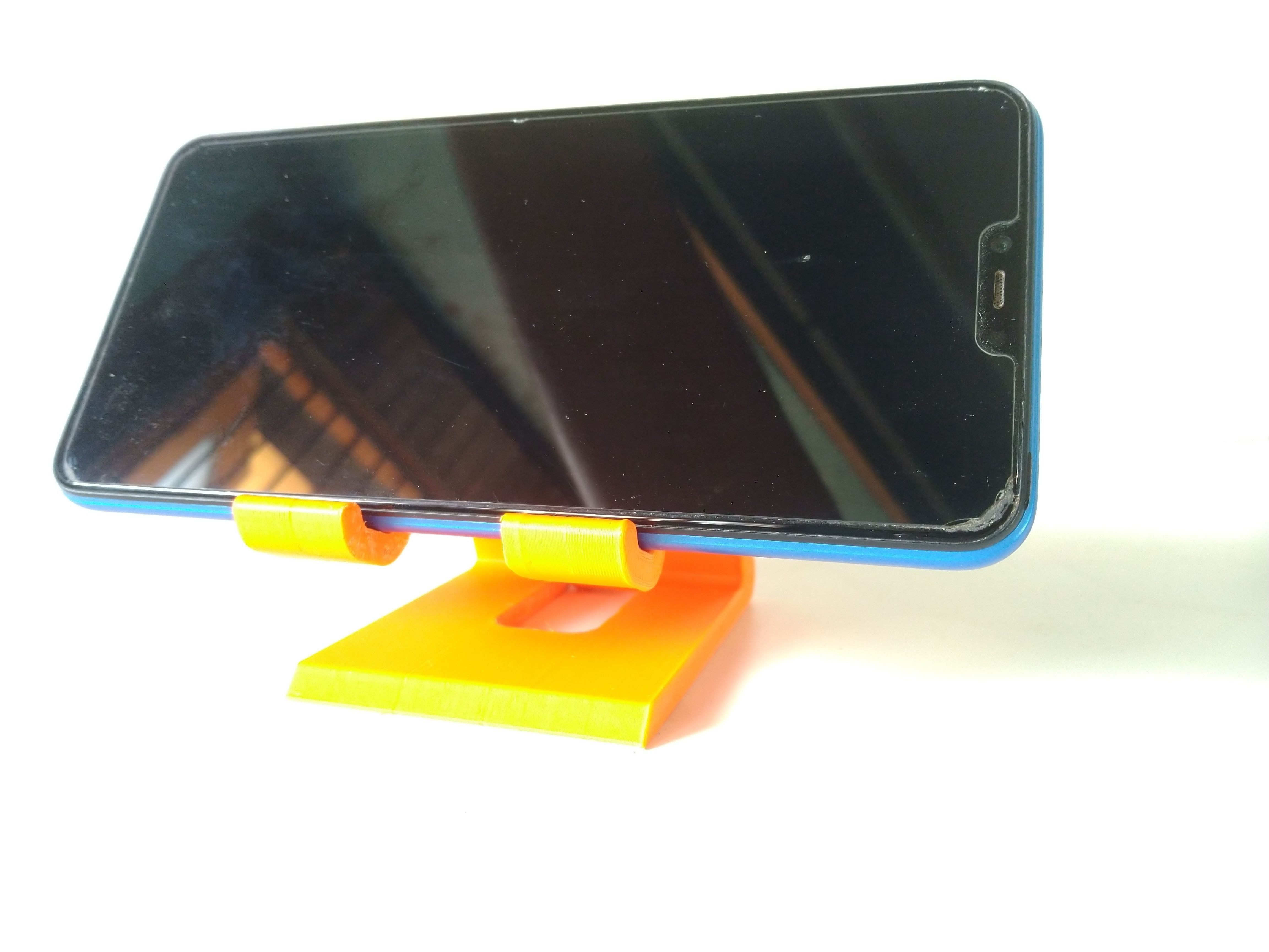 adjustable smart 3d pritable portable mobile phone stand 3D print model_7