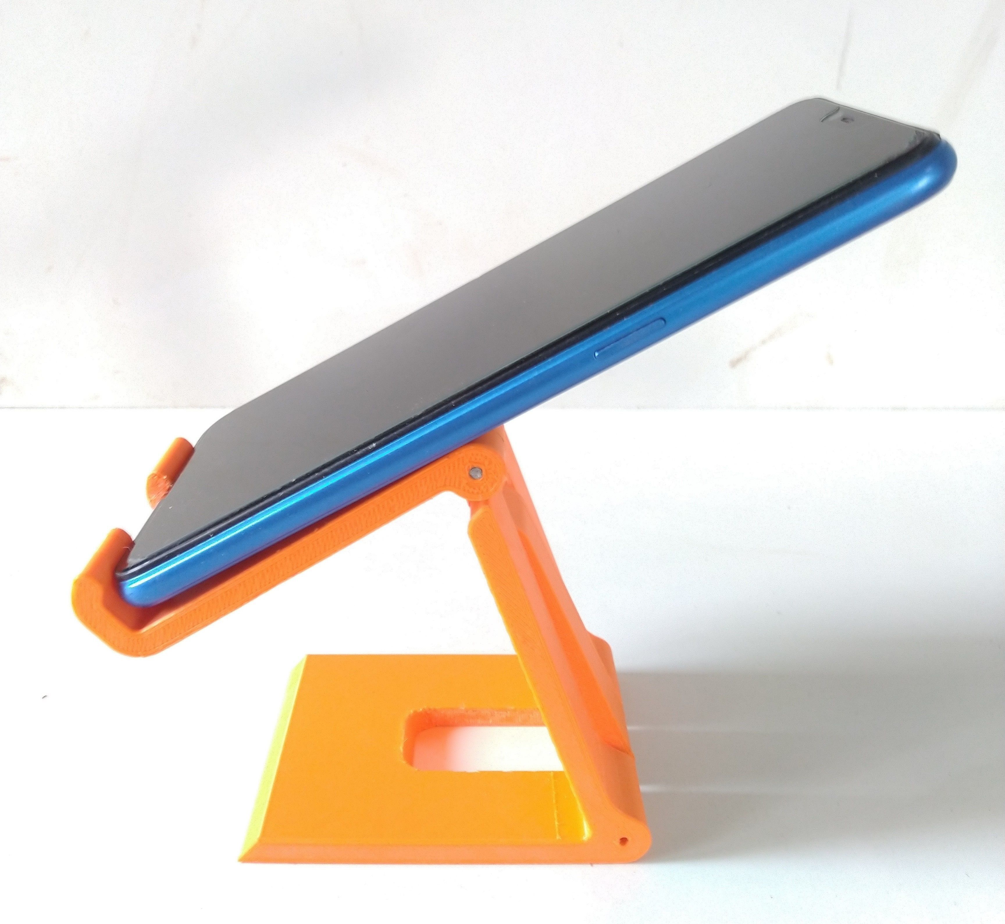adjustable smart 3d pritable portable mobile phone stand 3D print model_6