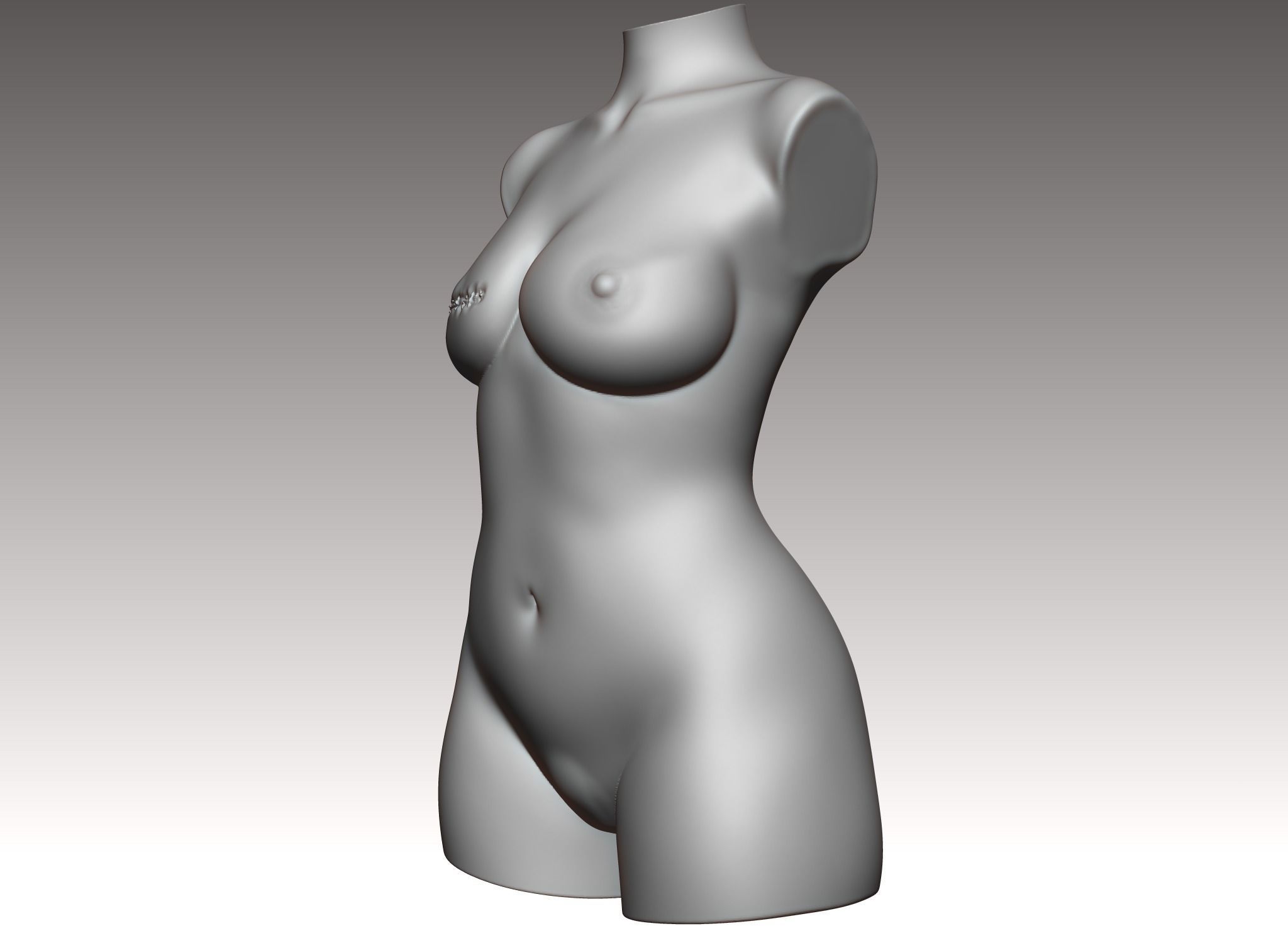 Pink ribbon Movement 3D print model 3D print model_2